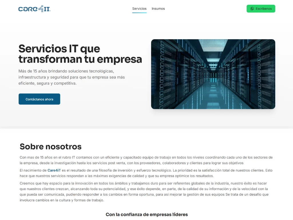 Mockup del proyecto Care4IT