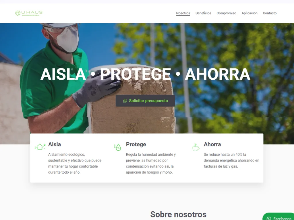 Mockup del proyecto UHAUS